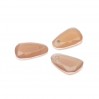 FLAT TEARDROP Pendant, Peach Moonstone 16 MM, Semi-Precious Stone