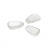 FLAT TEARDROP, White Moonstone 16 MM, puolijalokivi