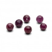 Ruby Beads 6 MM, Edelstein