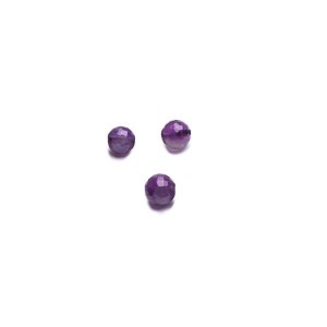 ROUND Beads, Jadeite Amethyst 3 MM, puolijalokivi