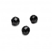 ROUND Beads, Black Spinel 6 MM, puolijalokivi