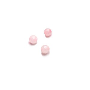 ROUND Beads, Quartz Rose 3 MM, Halbedelstein