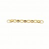 Extension Chain, 8cm, Silver Chains, ROLO OVAL 200 8 cm