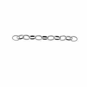 Extension Chain, 8cm, Silver Chains, ROLO OVAL 200 8 cm Extension Chain, 8cm, Silver Chains, ROLO OVAL 200 8 cm