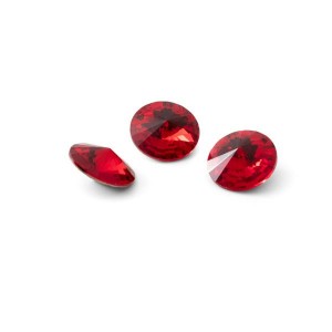 Round Crystal 8mm, RIVOLI 8 MM LIGHT RED, GAVBARI 