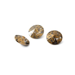 Round Crystal 8mm, RIVOLI 8 MM GOLDEN PATINA, GAVBARI 