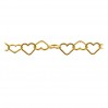 Hearts Chain, Bulk Chains, Silver Chains,  SRC 045