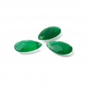 Pear Dark Green Jade 16 MM, semi-precious stone