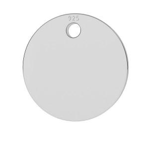 Anhänger Plättchen, Silberschmuck, LKM-2040 - 0,80 16,5x16,5 mm