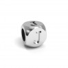 Aakkoset, A, hopeahelmet, koruosat, CUBE 4,8X4,8 MM