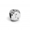 Aakkoset, A, hopeahelmet, koruosat, CUBE 4,8X4,8 MM