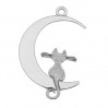 Kissa kuussa riipus, hopeakorut, koruosat, LK-0489 - 08 14,9x22 mm