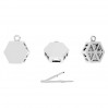 Silver Beads, Jewelry Findings, SET OWS 00033 10,7X11,7 MM