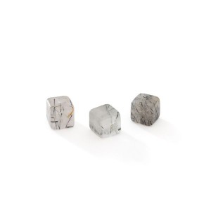 Cube Black Rutile 6 MM GAVBARI, puolijalokivi