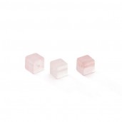 Cube Light Rose Jade 6 MM GAVBARI, semi-precious stone