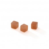 Cube Peach Moonstone 6 MM GAVBARI, semi-precious stone