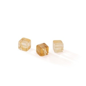 Cube Citrine Quartz 6 MM GAVBARI, puolijalokivi