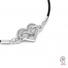 Heart Pendant, Connector, Jewelry Findings, ODL-00890 12,2X20 MM 