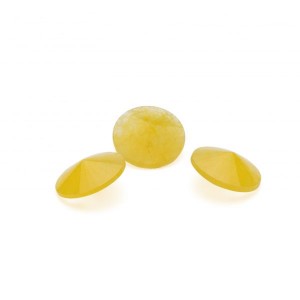 RIVOLI Yellow Chalcedony 12 MM GAVBARI, semi-precious stone
