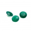 ROSE CUT / RIVOLI Jadeite Dark Green 12 MM GAVBARI, semi-precious stone