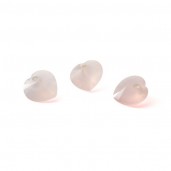 HEART Light Rose Jade 10 MM GAVBARI, semi-precious stone