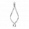 Ohrringteile, Silberschmuck, Ohrringe,  EARRING 024 16,1X49 MM
