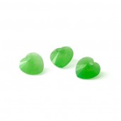 HEART Green Jade 10 MM GAVBARI, puolijalokivi
