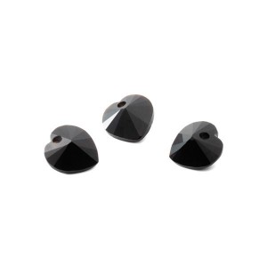 HEART Black Onyx 10 MM GAVBARI, puolijalokivi