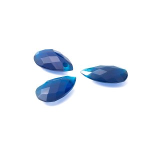 Pear Blue Onyx 16 MM, semi-precious stone