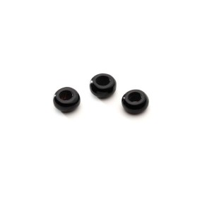 DONUT Black Onyx 2,9x6 mm, puolijalokivi
