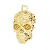 Mexikanische Totenkopf, Silberschmuck, Calavera, OWS-00114 10,5X17,6 MM