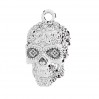 Mexikanische Totenkopf, Silberschmuck, Calavera, OWS-00114 10,5X17,6 MM