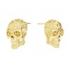 Mexikanische Totenkopf Ohrstecker, Silberschmuck, Calavera, KLS OWS-00115 7X10 MM