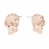 Mexican Skull Ear Posts, Cavalera, Jewelry Findings, Earring Findings, KLS OWS-00115 7X10 MM