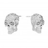 Mexikanische Totenkopf Ohrstecker, Silberschmuck, Calavera, KLS OWS-00115 7X10 MM