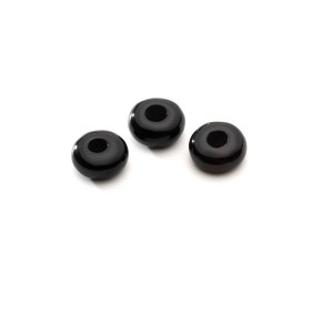 DONUT Black Onyx 8 mm, puolijalokivi