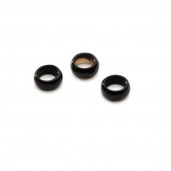 DONUT Black Onyx 5x8 mm, semi-precious stone