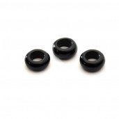 DONUT Black Onyx 5x10 mm, semi-precious stone