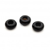 DONUT Black Onyx 5x12 mm, semi-precious stone