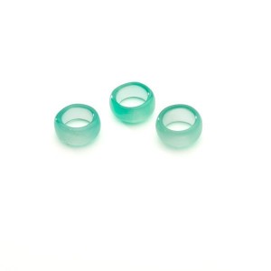 DONUT Green Onyx 5x8 mm, puolijalokivi