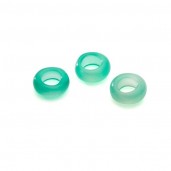 DONUT Green Onyx 5x10 mm, semi-precious stone