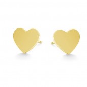 Heart Earrings, Earring Findings, KLS LKM-3091 - 0,50 7,7x9 mm