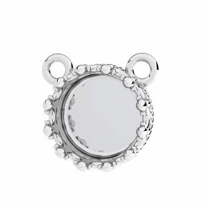 Pendant Base, Resin, Pendant Findings, CON 2 ODL-00681 12,2X14 MM