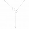 Kaulakorupohja ja äärettömyyden symboli, hopeakorut, hopeaketju, CHAIN 61 (A 030)