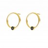 Ear Posts with Crystals, Earrings, Jewelry Findings, Earring Findings, ODL-00703 KLS 13,5 MM VER.3