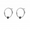 Ear Posts with Crystals, Earrings, Jewelry Findings, Earring Findings, ODL-00703 KLS 13,5 MM VER.3