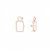 Stone Setting, Rectangular, Jewelry Findings, ODL-00892 14x17 mm
