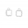Riipuspohja, Neliö, hopeakorut, koruosat, CON 1 ODL-01010 9,2x13,2 mm 