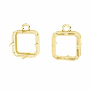 Stone Setting, Square, 10mm, Jewelry Findings, CON 1 ODL-01011 10,8x15 mm 