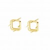 Earrings, Stone Setting, Square, 8mm, Jewelry Findings, KLS ODL-01010 9,2x9,2 mm
